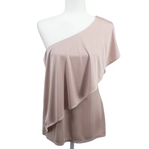 Cold Shoulder Top Satin Pink White House Black Market