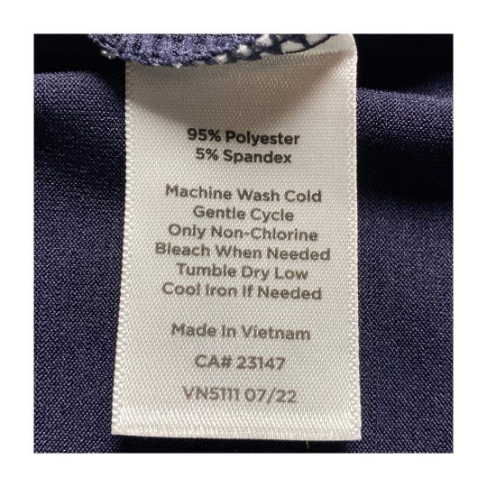 Talbots Cool Slub Active Tee Blue Petite P UPF 50+ - Image 11