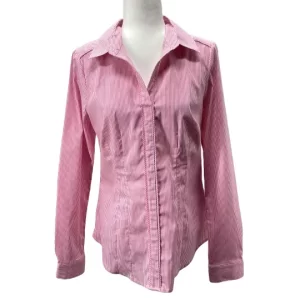 Pink White Striped top