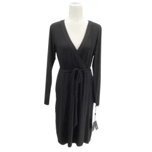 Black Wrap Dress Long Sleeves