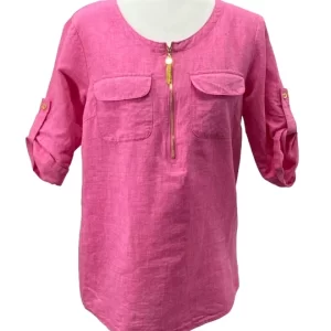 Pink Linen Shirt