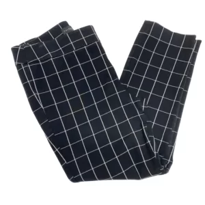 Windowpane Plaid Ankle Pants