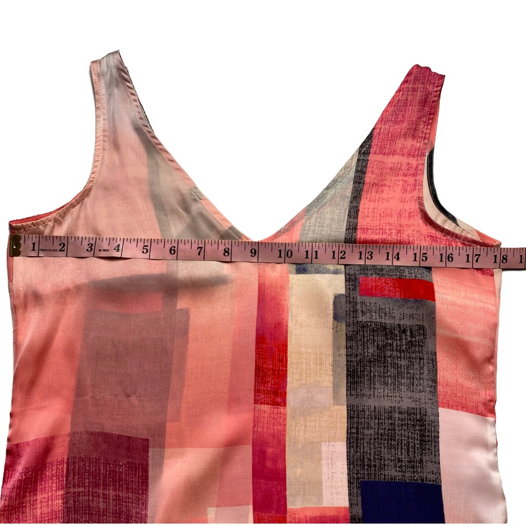 White House Black Market Women XS Fields of Color Sheer Blouse Cami, Preowned - Image 13