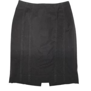 White House Black Market black pencil skirt front view, size 8, classic office style